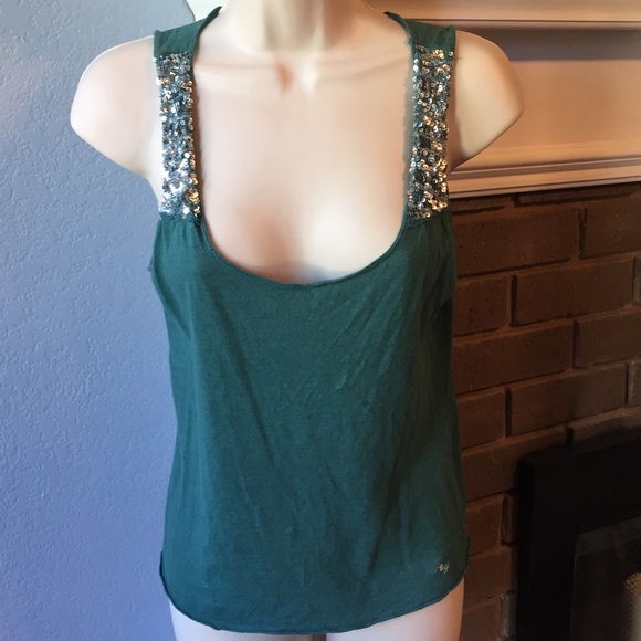 Abercrombie & Fitch Tops - Abercrombie and Fitch tank top sequin detail
